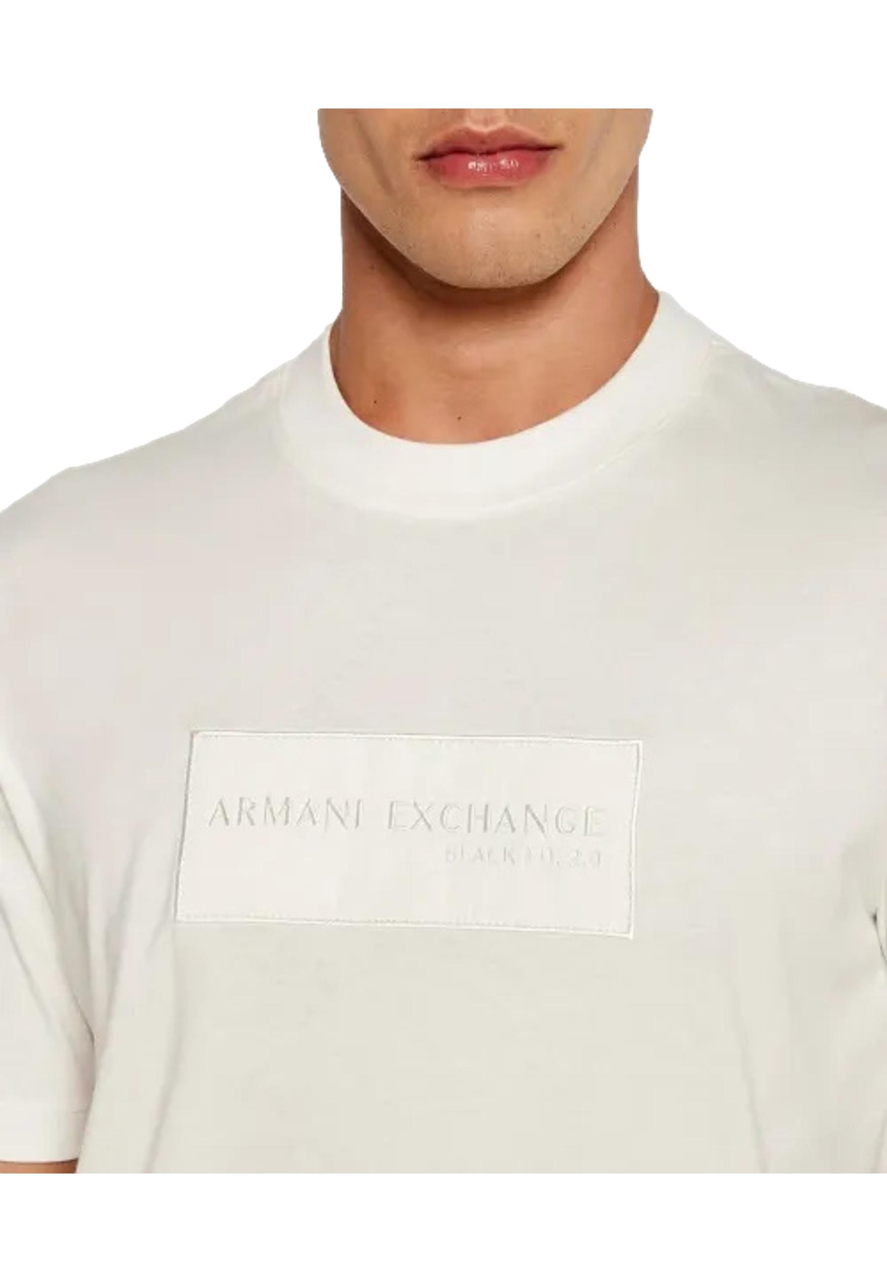 RELAXED FIT T-SHIRT WITH LOGO APPLICATION - ARMANI EXCHANGE